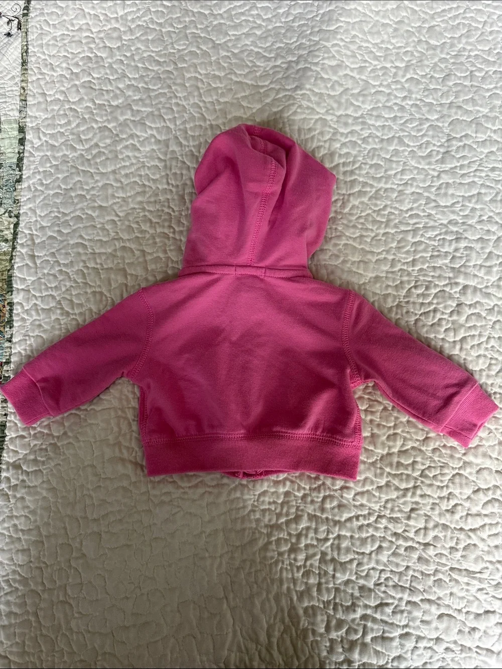 Ralph Lauren Hot Pink Hooded Zip Sweatshirt with Aqua Pony